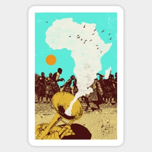 AFRICAN HORN Sticker